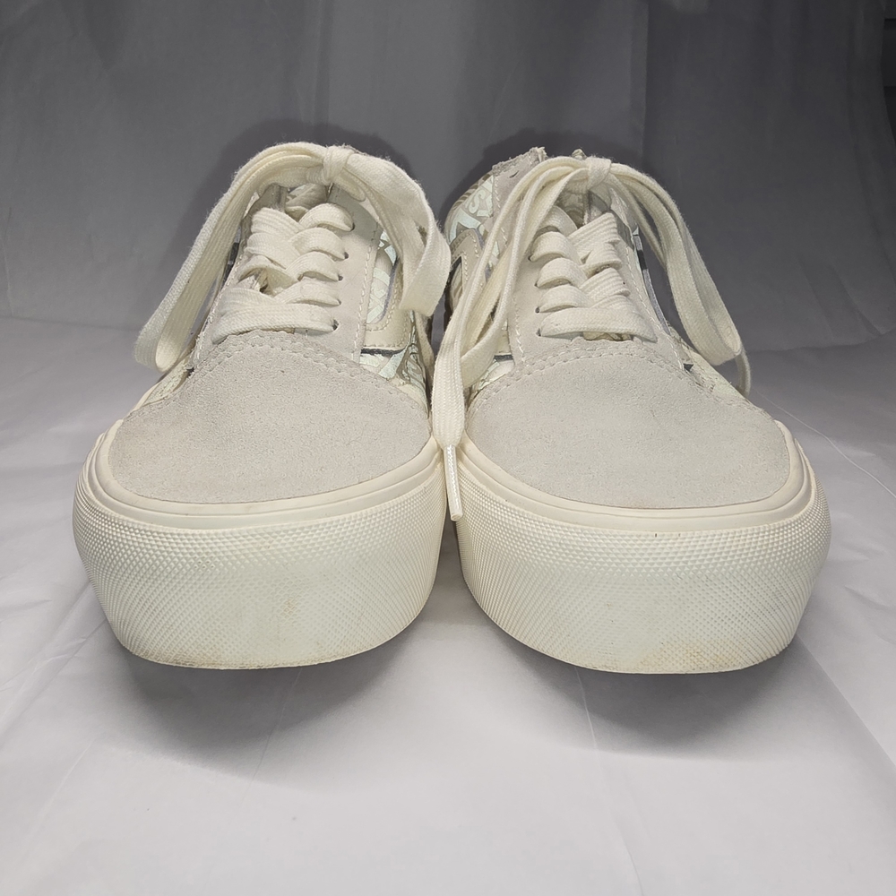 LAST CHANCE! Vans Old Skool Reflective Logo Platform Sneakers Wm 6.5 - Picture 4 of 16